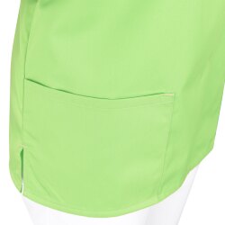 beb MEDIZIN/PFLEGE Damen KASACK Kurz V-Neck Baumwollmix Apfelgrün