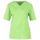 beb MEDIZIN/PFLEGE Damen KASACK Kurz V-Neck Baumwollmix Apfelgrün