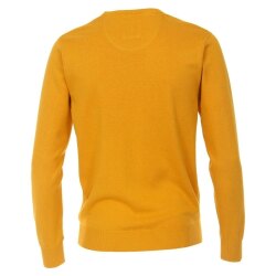 REDMOND Casual Herren Pullover Langarm Rundhals Sonnengelb