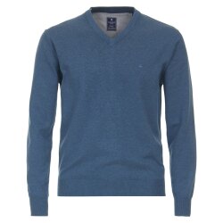 REDMOND Casual Herren Pullover Langarm V-Neck Comfort...