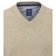 REDMOND Casual Herren Pullover Langarm V-Neck Comfort Beige