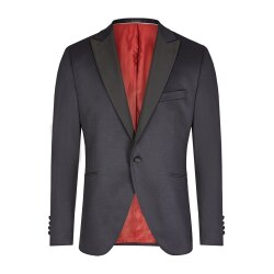 Wilvorst CLASSICs Herren Smokingsakko Revers Drop8 Schwarz