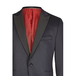 Wilvorst CLASSICs Herren Smokingsakko Revers Drop8 Schwarz