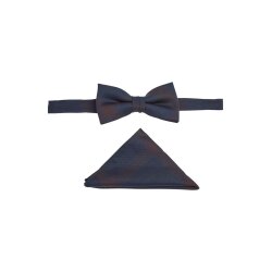 Wilvorst CLASSICs Herren Schleife Einstecktuch Blau/Rot...