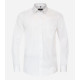REDMOND City Herren Businesshemd Langarm Kentkragen Variomanschette Modern Fit Baumwolle uni Weiß S