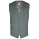 Atelier-Torino MIX&MATCH Herren Anzug-Weste V-Neck Drop8 Grün meliert 114