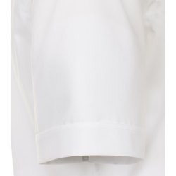 REDMOND City Herren Businesshemd Kurzarm Kentkragen Brusttasche Modern Fit Baumwolle Popeline uni Weiß
