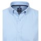 REDMOND Casual Herren Freizeithemd Langarm Button-Down-Kragen Variomanschette Regular Fit Baumwolle Oxford uni Hellblau
