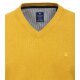 REDMOND Casual Herren Pullover Langarm V-Neck Comfort Gelb