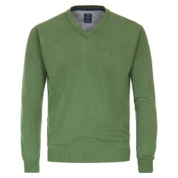 REDMOND Casual Herren Pullover Langarm V-Neck Comfort...