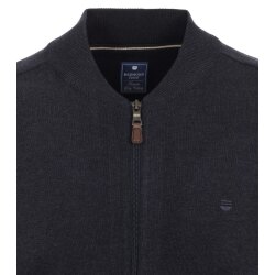 REDMOND Casual Herren Strickjacke College Zipper Comfort Marine