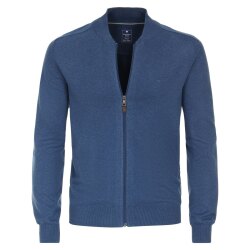 REDMOND Casual Herren Strickjacke College Zipper Comfort...