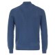 REDMOND Casual Herren Strickjacke College Zipper Comfort Blau