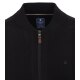 REDMOND Casual Herren Strickjacke College Zipper Comfort Schwarz