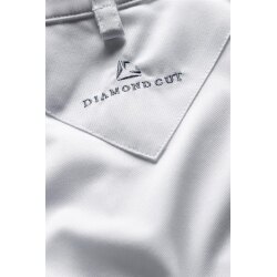 KARLOWSKY Herren Kochjacke DIAMOND-CUT® Elegance Zipper Weiß