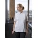 KARLOWSKY Damen Kochjacke MODERN-LOOK Kurzarm Druckknöpfe Weiß