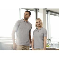KARLOWSKY Workwear Damen Poloshirt MODERN-FLAIR Platingrau
