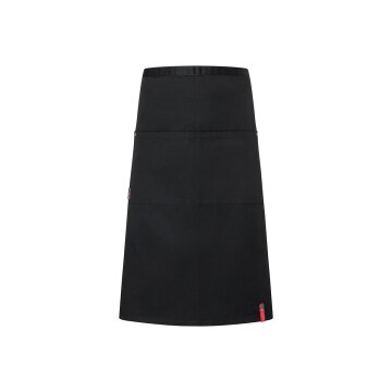 KARLOWSKY Bistroschürze ROCK-CHEF®-Stage2 Taschen 70x70cm Schwarz