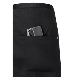 KARLOWSKY Bistroschürze ROCK-CHEF®-Stage2 Taschen 70x70cm Schwarz