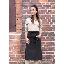 KARLOWSKY Bistroschürze ROCK-CHEF®-Stage2 Taschen 70x70cm Schwarz