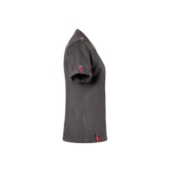 KARLOWSKY Damen Kochjacke Denim-Style ROCK-CHEF® Kurzarm Schwarz
