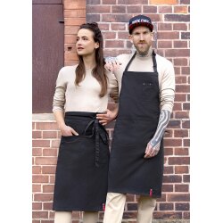 KARLOWSKY Latzschürze ROCK-CHEF®-Stage2 Taschen 75x90cm Schwarz
