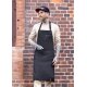 KARLOWSKY Latzschürze ROCK-CHEF®-Stage2 Taschen 75x90cm Schwarz