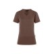 KARLOWSKY Damen T-Shirt CASUAL-FLAIR V-Neck Modern Hellbraun