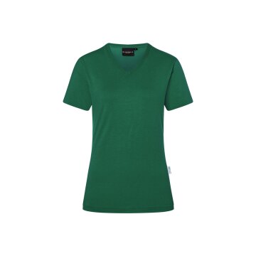 KARLOWSKY Damen T-Shirt CASUAL-FLAIR V-Neck Modern Waldgrün