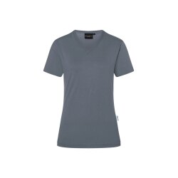 KARLOWSKY Damen T-Shirt CASUAL-FLAIR V-Neck Modern Anthrazit