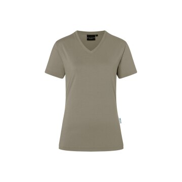 KARLOWSKY Damen T-Shirt CASUAL-FLAIR V-Neck Modern Salbei