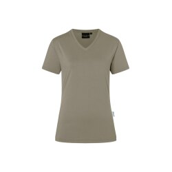 KARLOWSKY Damen T-Shirt CASUAL-FLAIR V-Neck Modern Salbei