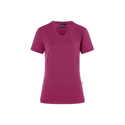 KARLOWSKY Damen T-Shirt CASUAL-FLAIR V-Neck Modern Fuchsia