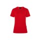 Karlowsky PASSION Workwear Damen T-Shirt CASUAL- FLAIR Kurzarm V-Neck Modern Fit Polyester/Baumwollmix OEKO-TEX® nachhaltig Rot