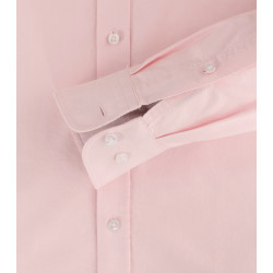 REDMOND Casual Herren Freizeithemd Langarm Button-Down-Kragen Variomanschette Regular Fit Baumwolle Oxford uni Rosa Größe 6XL
