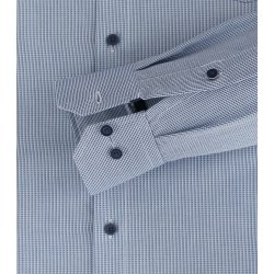REDMOND Klassisches Herren Businesshemd Langarm Kentkragen Comfort Fit Baumwolle Struktur Bügelfrei Hellblau Größe 3XL