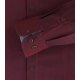 REDMOND Casual Herren Freizeithemd Langarm Button-Down-Kragen Brusttasche Regular Fit Baumwolle Twill uninah Rot Größe XL