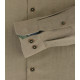 REDMOND Casual Herren Freizeithemd Langarm Button-Down-Kragen Brusttasche Regular Fit Baumwolle Twill uninah Braun Größe 5XL