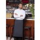 Karlowsky Bistroschürze IBIZA 110 x 90 cm unisex Polyester/Baumwollmix waschecht pflegeleicht Anthrazit