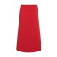 Karlowsky Bistroschürze IBIZA 110 x 90 cm unisex Polyester/Baumwollmix waschecht pflegeleicht Rot