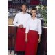 Karlowsky Bistroschürze IBIZA 110 x 90 cm unisex Polyester/Baumwollmix waschecht pflegeleicht Rot