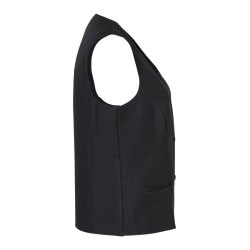 KARLOWSKY Damen Serviceweste BASIC V-Ausschnitt Schwarz 2XL