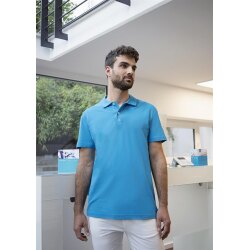 KARLOWSKY Workwear Herren Poloshirt MODERN-FLAIR Pazifikblau M