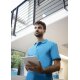 KARLOWSKY Workwear Herren Poloshirt MODERN-FLAIR Pazifikblau M