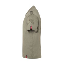 KARLOWSKY Herren Kochjacke Denim-Style ROCK-CHEF® Kurzarm Grün 58