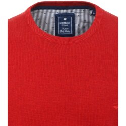 REDMOND Casual Herren Pullover Langarm Rundhals Comfort Rot L