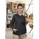 KARLOWSKY Damen Kochjacke GREEN-GENERATION Modern-Fit Schwarz