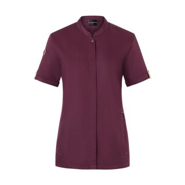 KARLOWSKY Damen Kochjacke GREEN-GENERATION Kurzarm Aubergine