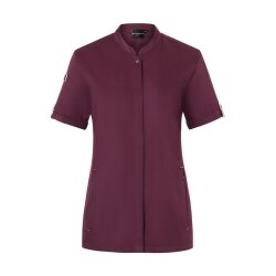 KARLOWSKY Damen Kochjacke GREEN-GENERATION Kurzarm Aubergine