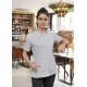 KARLOWSKY Damen Kochjacke GREEN-GENERATION Kurzarm Platingrau